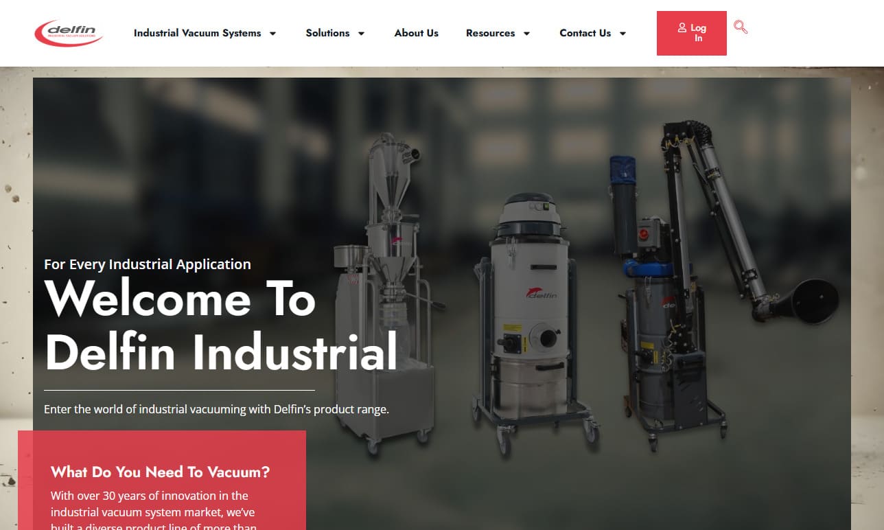 Delfin Industrial Vacuums Delfin Industrial Vacuums